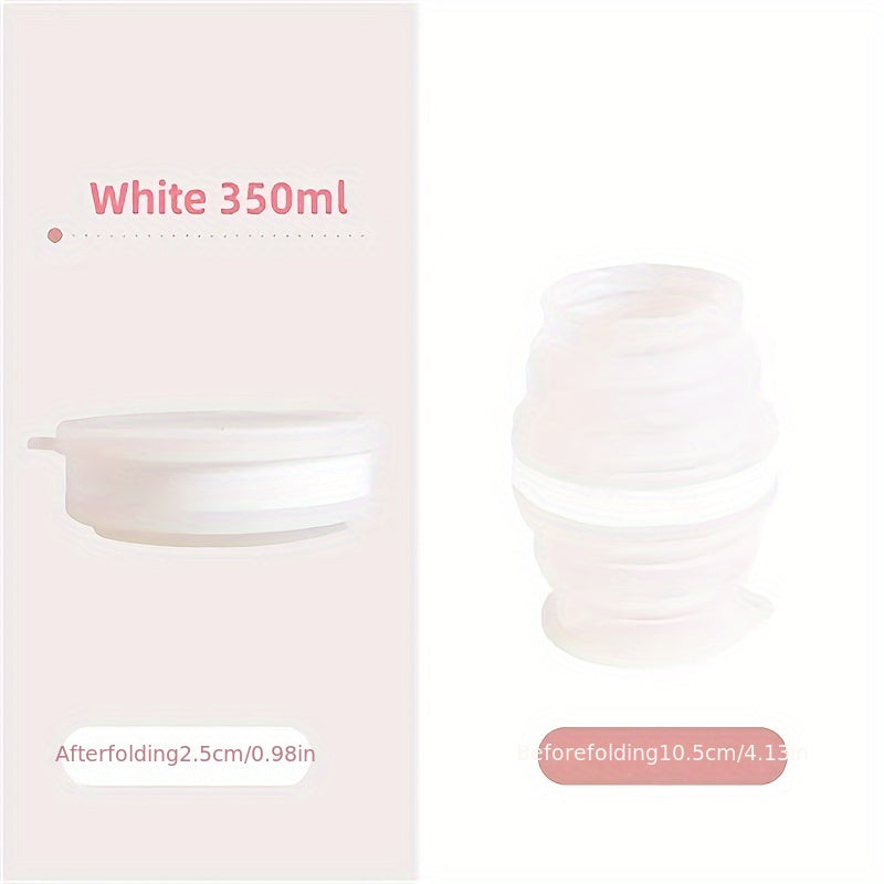Portable Silicone Foldable Cup Heat Resistant Collapsible Cups With Lid