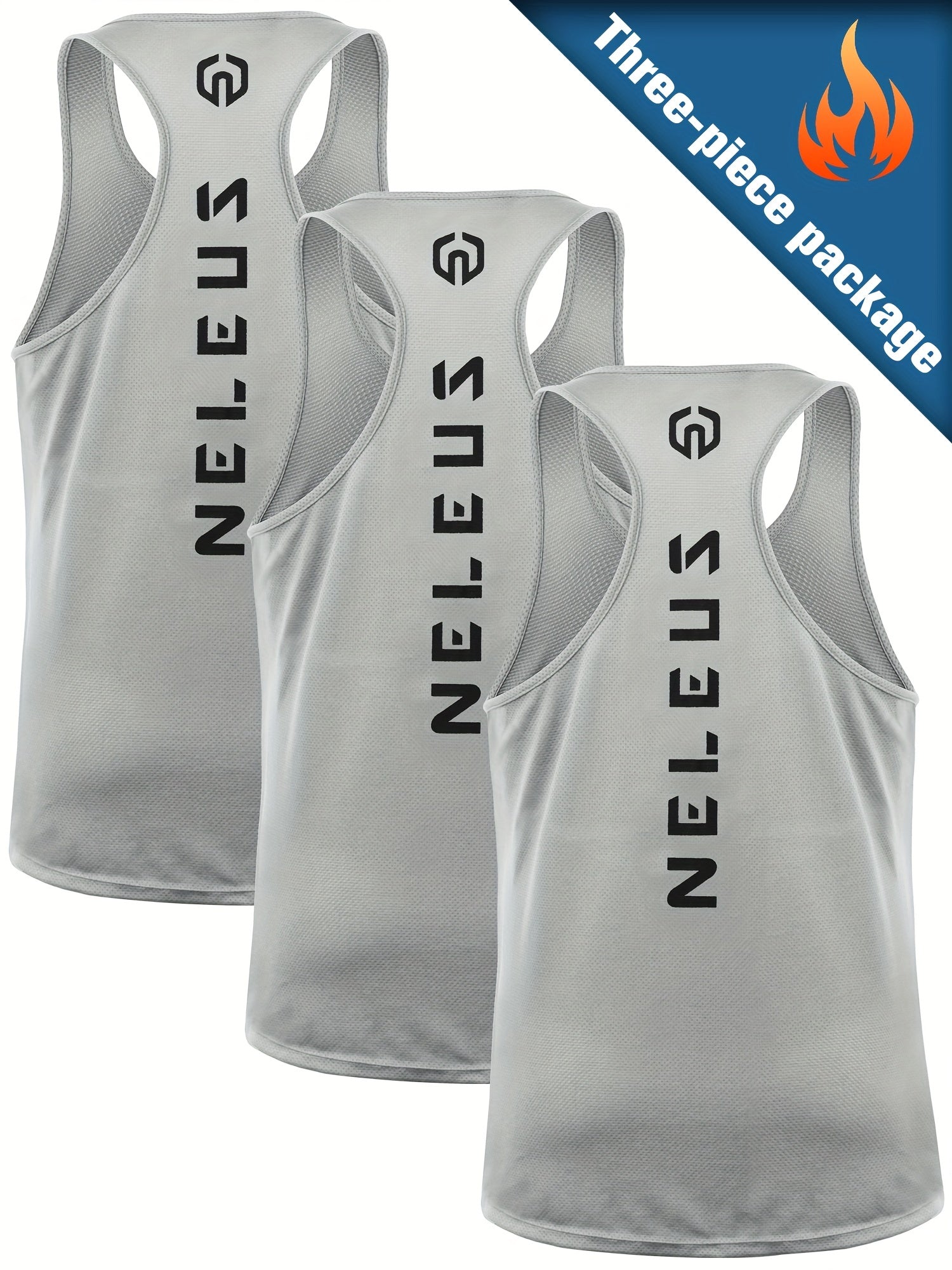 Men's Letter Print Sleeveless Shirt Athletic Quick Dry Breathable Tank Top