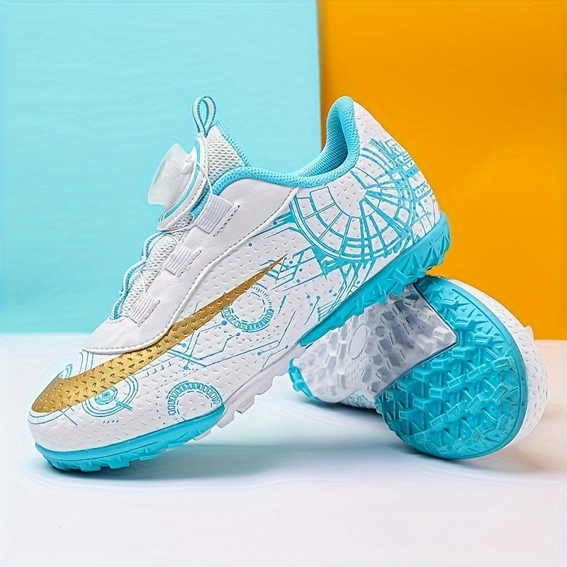 Boy's Turf Football Boots with Rotating Buckle