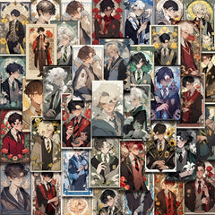 48pcs Anime Cartoon Stickers Pack for Laptop Luggage Bike Notebook Decoration