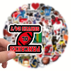 50 Sports Series Graffiti Stickers for Car Luggage Notebook Water Cup