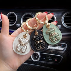 Bear Car Keychain Key Chain Lady Bag Pendant Mother's Key Ring
