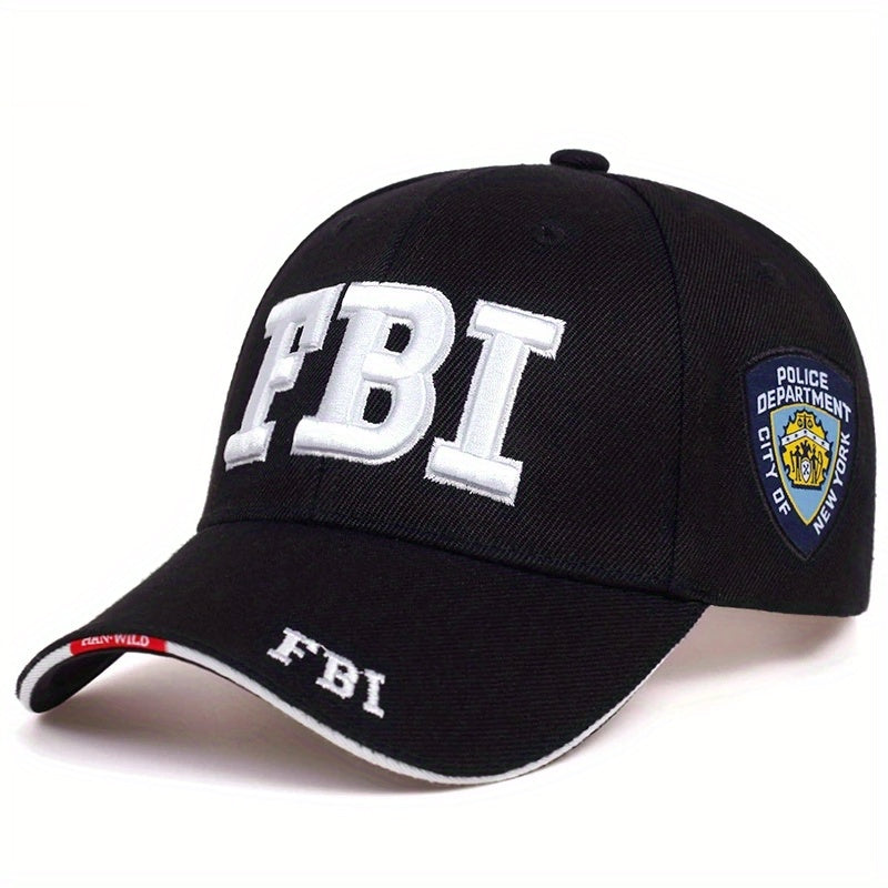 Men's Embroidered Camo Baseball Cap for Outdoor Activities