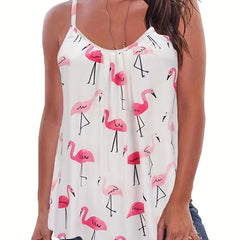 Animal Print Spaghetti Strap Top Women's Cami