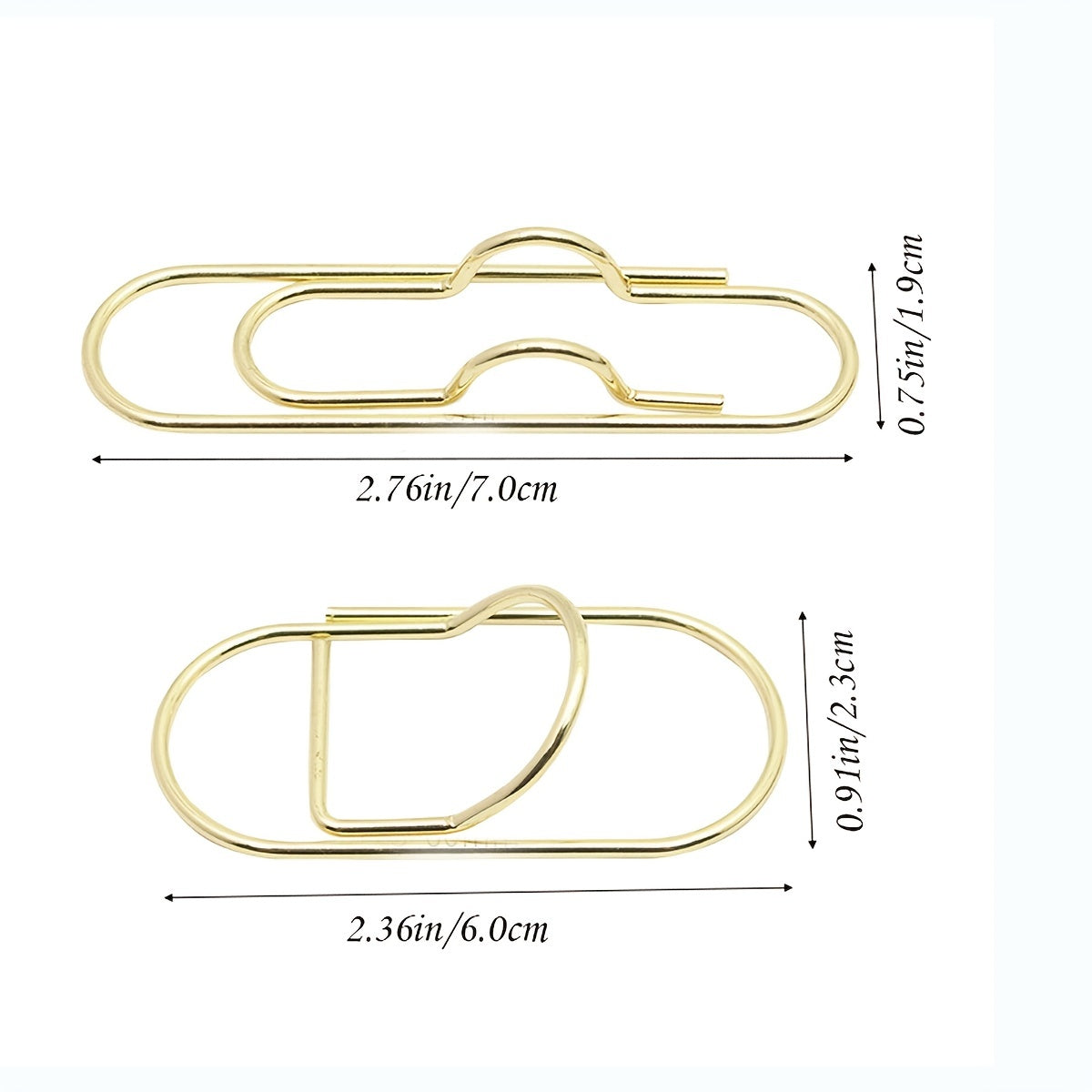 2pcs Colorful Metal Pen Clips for Journals & Bills