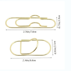 2pcs Colorful Metal Pen Clips for Journals & Bills