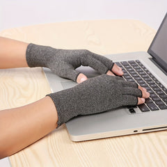 2pcs Gel Half Fingered Health Fitness Gloves Non Slip