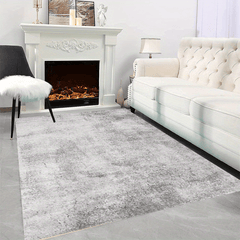Modern Gray Large Area Carpet Machine Washable Living Room Bedroom Study