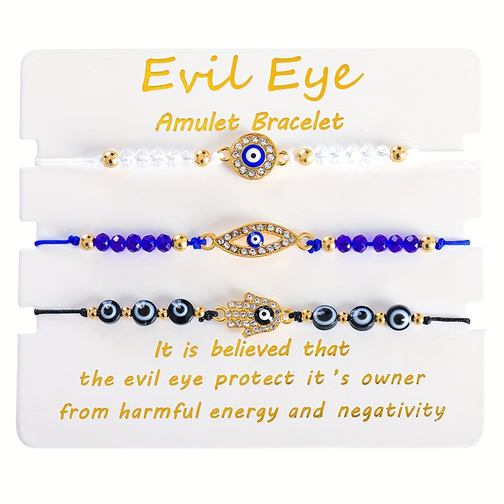 Evil Eye Bracelets Mexican Handmand String Kabbalah Mal De Ojo Protection