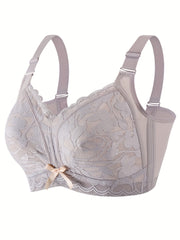 Plus Size Push Up Lace Bra Wireless Medium Stretch Bralette