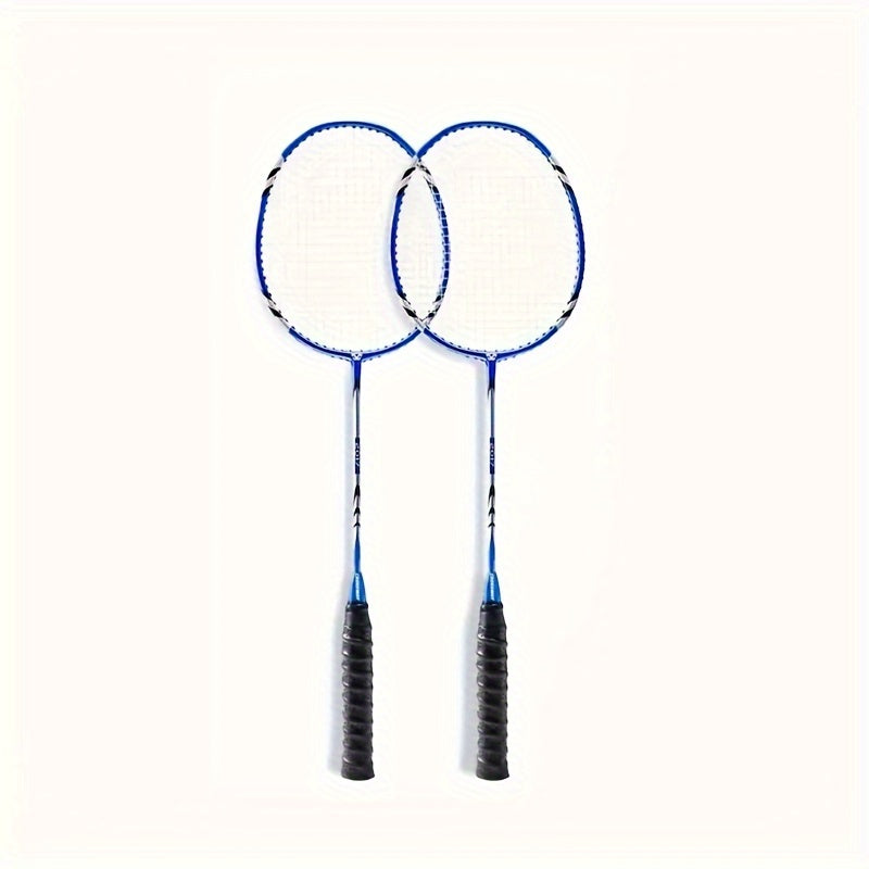 2pcs Aluminum Badminton Racket w/ Bag for Indoor/Outdoor Sports