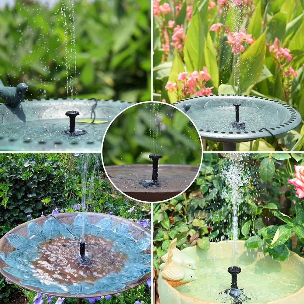 Solar Fountain Water Pump Kit for Outdoor Bird Bath Pond Pool Garden