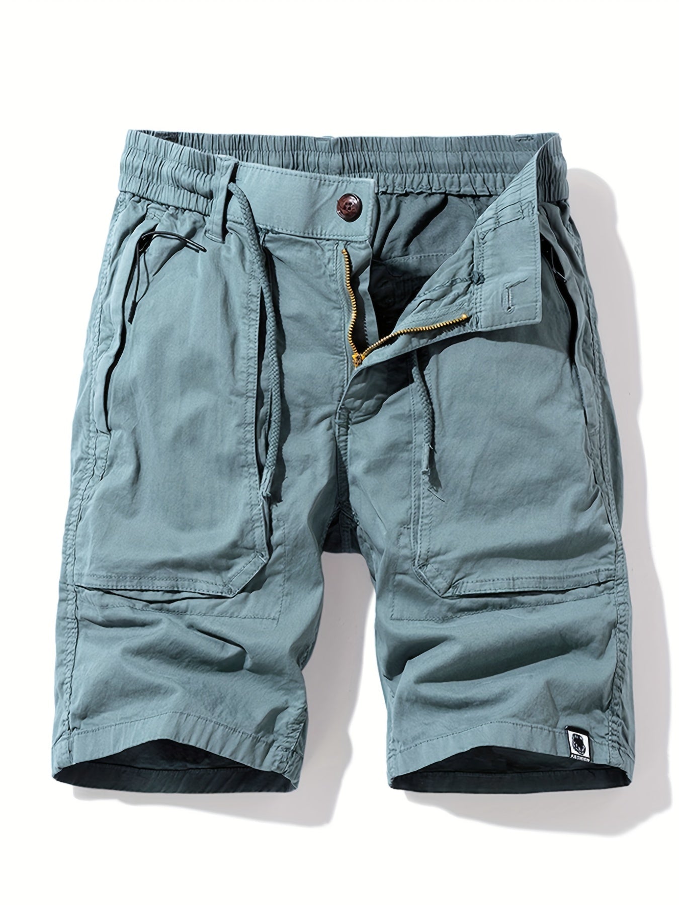 Comfy Men's Solid Shorts with Elastic Waist for Summer Workouts