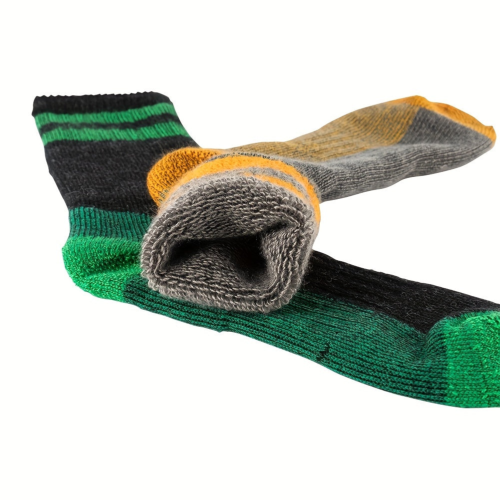 Moisture Wicking Woolen Crew Socks for Hiking & Outdoors