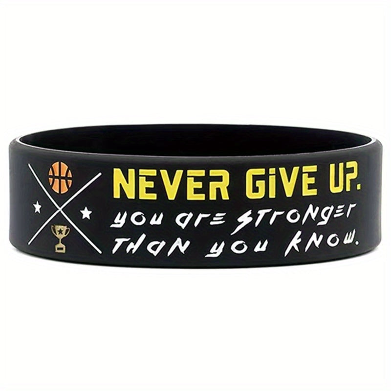 Motivational Basketball Wristbands Sports Quotes Team Awards