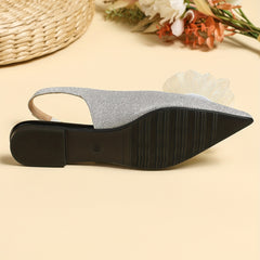 Women's Flower Decor Pointed Toe Flat Shoes