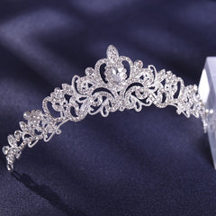 Baroque Crown And Tiara Golden Crystal Bride Wedding Queen Crowns