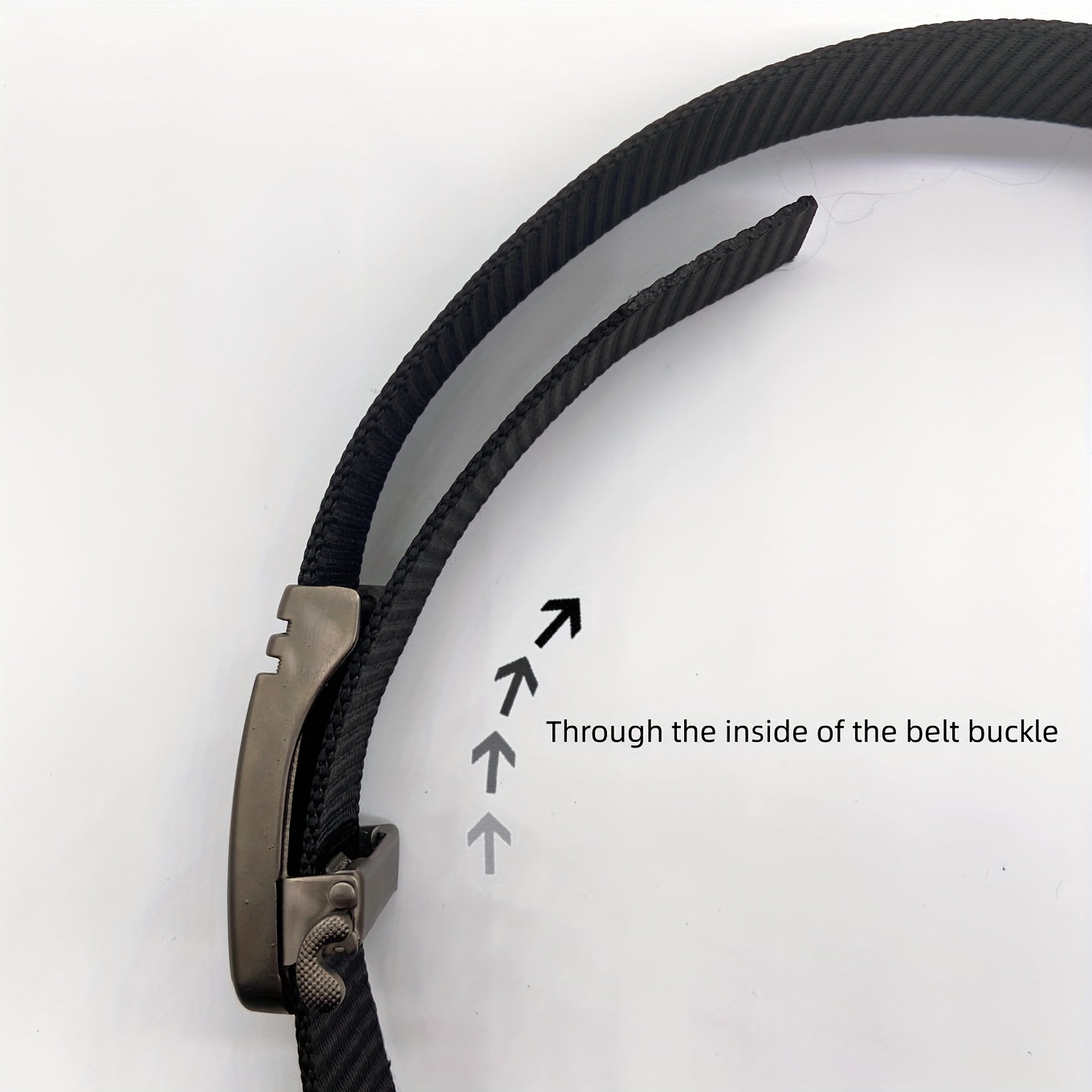 Men's Ratchet Nylon Web Belt For Jeans Casual with Auto Buckle Tactical Belt