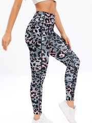 Leopard Print Yoga Pants Slim Fit Activewear Leggings