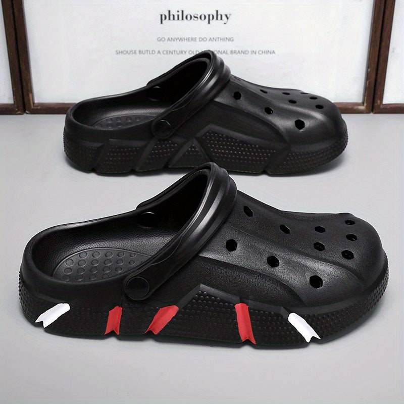 Men's Lightweight Comfy Clogs Hollow Out Non Slip Garden Shoes
