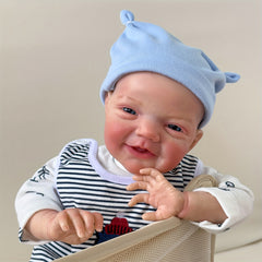 20 Inch Simulative Reborn Doll Soft Cloth Body Hand Painted Hair Birthday Gift