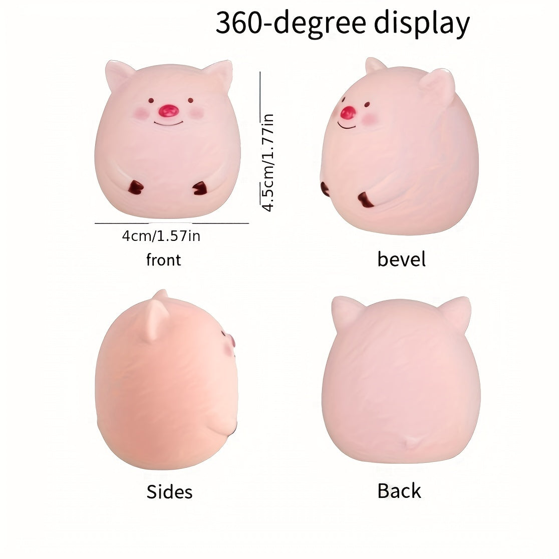 Mini Piglet Rabbit Pinch Baby Bath Toys
