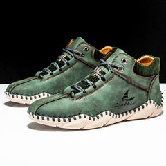 Men's PU Leather Boots Casual Walking Shoes