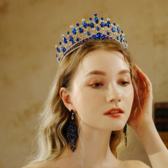 Baroque Crown Hairband Headband Rhinestone Tiara Wedding