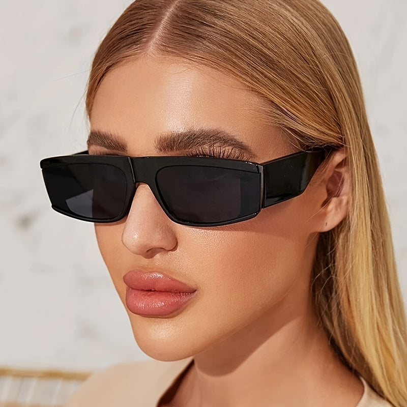 Stylish Oversized Square Sunglasses UV400 Protection Vintage Ladies
