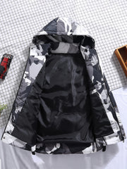 Men's Hooded Zip Up Vest for Autumn Winter Outdoor Activities