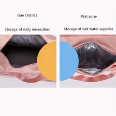 Solid Travel Duffle Bag Large Capacity Luggage Handbag