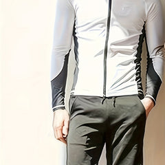 Men's Quick Drying Skinny Fit Diving Suit Long Sleeve Zip Up Wetsuit