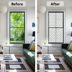 Privacy Film Static Cling Frosted Glass No Glue Sun Blocking