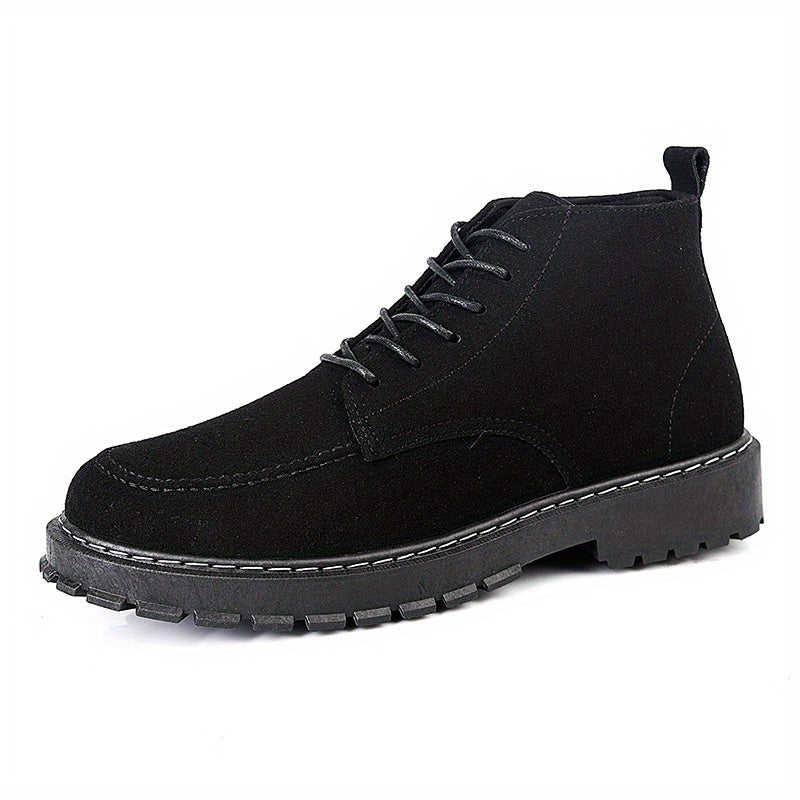 Men's Vintage High Top Lace Up Boots Casual Outdoor Walking Shoes