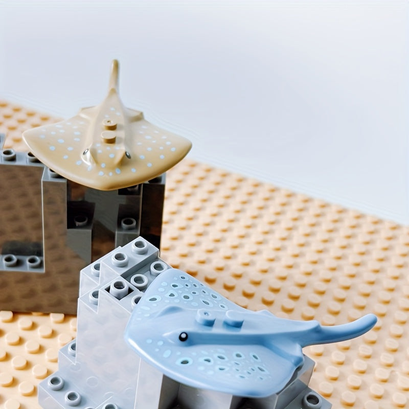 Ocean Life Sea Animals Building Blocks Set for Deep Sea Exploration Scene