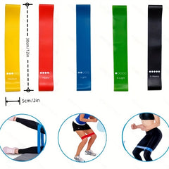 5pcs TPE Resistance Band Set for Squat Buttocks Slimming