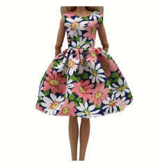 Floral Doll Dress Party Clothes for 11-12 Inch Dolls