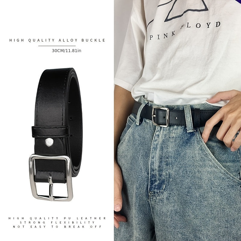 Men's Pin Buckle Casual PU Leather Belt
