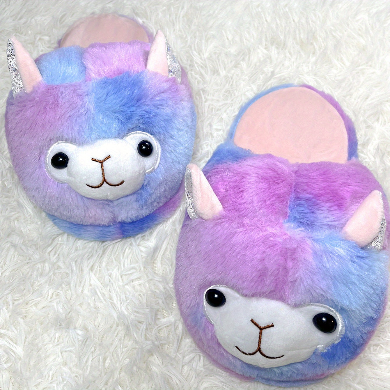 Women's Tie Dye Animal Slippers Cozy Non-slip Indoor Shoes