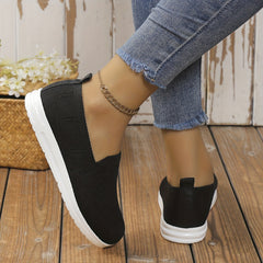 Women's Low Top Slip on Sneakers Hollow Out Casual Shoes