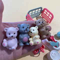 Bear Pet Play House Toy with 4 Surprises