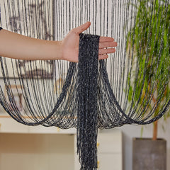 Glittering Silk Curtains Wedding Tassel Ceiling Hanging Door Decoration