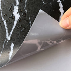 4pcs Marble Pattern Tile Stickers - Waterproof Non-slip Self-adhesive Wall