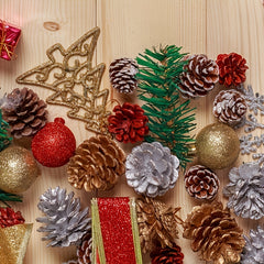 Christmas Pine Cones Decoration Ornaments Outdoor Yard Decor