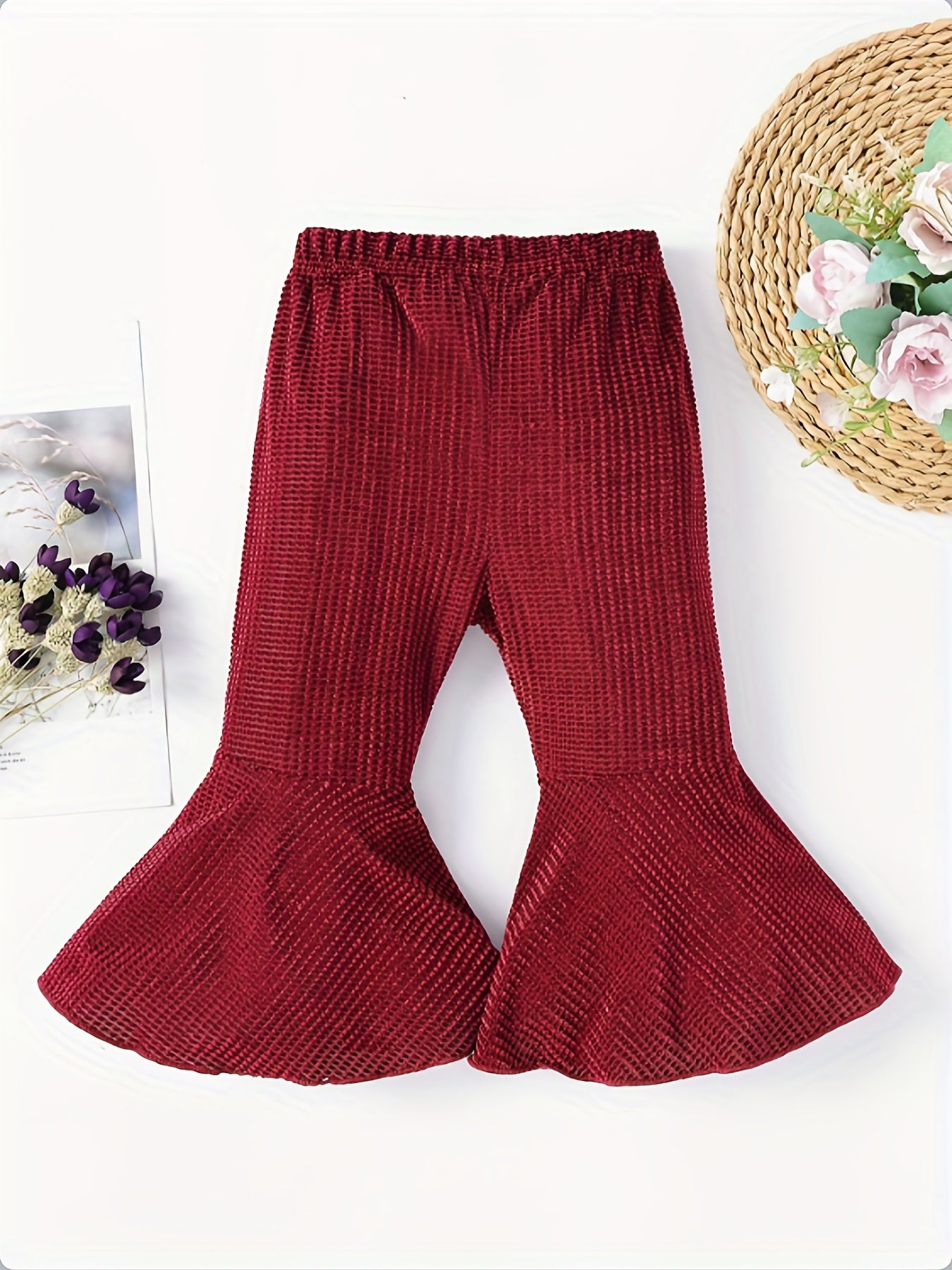 Baby Girls Flared Leg Pants for Spring and Autumn