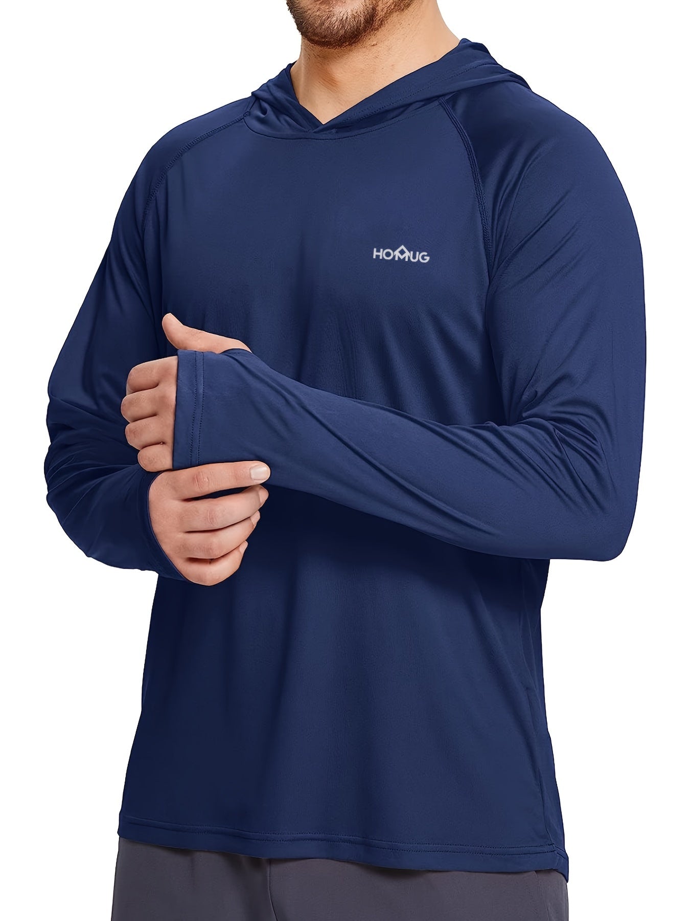 Men's UPF 50 Sun Protection Hoodie Long Sleeve SPF UV Quick Dry Lightweight