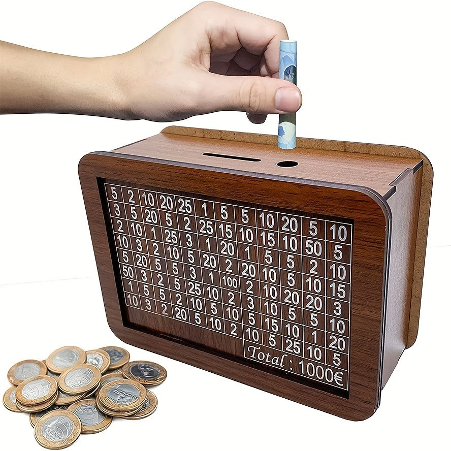 Home counter piggy bank Wooden crafts