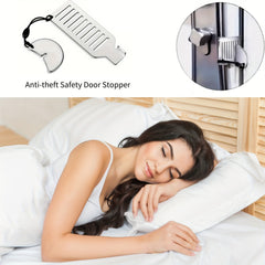 Portable Stainless Steel Door Stopper Punch Security Door Locker