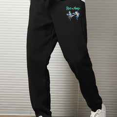 Men's Cartoon Pattern Drawstring Jogger Pants