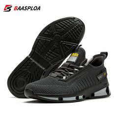 Baasploa Men's Running Shoes Breathable Trainers Sneakers